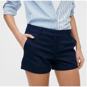 NWT J. Crew 3.5" Classic Chino Shorts 6 Women's Navy Blue J.Crew H5616 Coastal